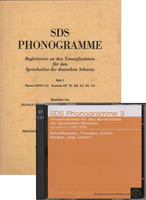 SDS-Phonogramme 3: SH, TG, ZH, AG, ZG, LU