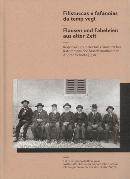 The image shows the book cover with a historical photograph of seven seated elderly gentlemen.